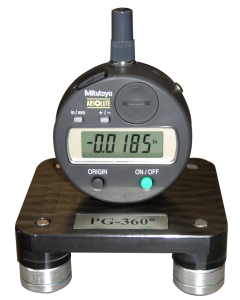 PGD-360, Digital Pit Depth Gauge Kit with 360° Rolling Base & Case by Exacto