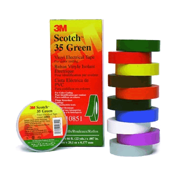 Scotch #35 Vinyl Color Coding Electrical Tape by 3M