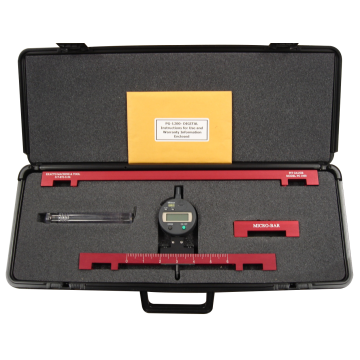 PGD-12/18/4, Digital Pit Depth Gauge Kit with 12", 18 and 4" Bridging Bars & Case by Exacto